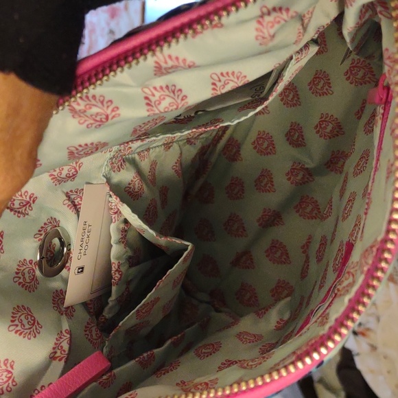 NWT Vera Bradley Mini Carson Hobo Crossbody Wildflower Paisley Hobo Shoulder Bag - Picture 4 of 4